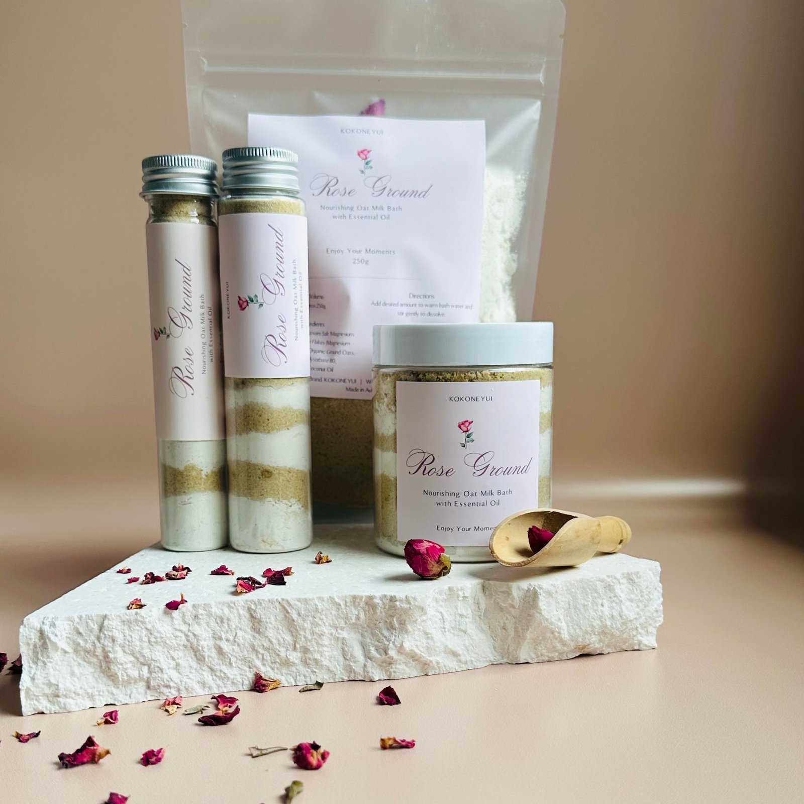 ROSE GROUND – Botanical Bath Milk(250g Refill Pouch) - Image 6